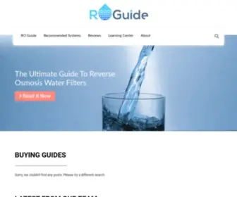 RO-Guide.com(Your #1 Reverse Osmosis Water Filter Guide) Screenshot