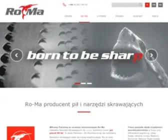 RO-MA.pl(Ro-Ma Producent pił taśmowych i trakowych) Screenshot