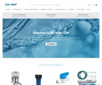 RO-Man.com(RO-MAN Water Filtration and Reverse Osmosis Systems) Screenshot
