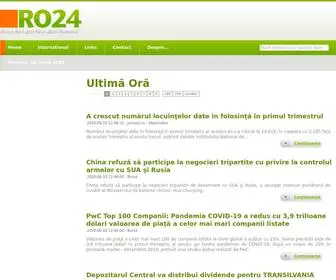 RO24.com(Revista presei &amp; ultimele titluri) Screenshot