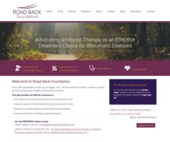 Roadback.org(Road Back Foundation) Screenshot