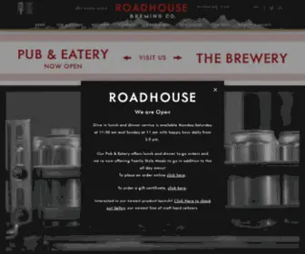 Roadhousebrewery.com(Roadhouse Brewing Co) Screenshot