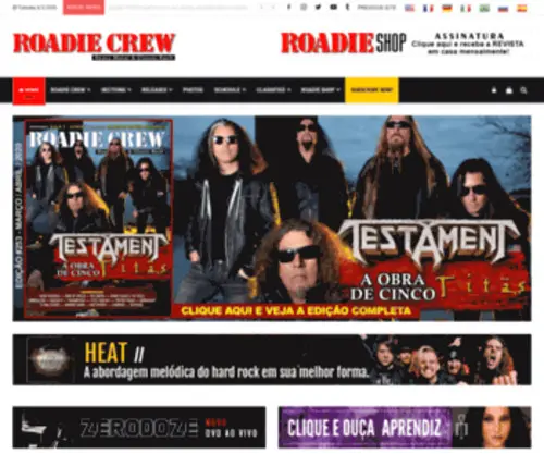 Roadiecrew.com.br(Roadie Crew) Screenshot