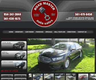 Roadmastersf.com(Roadmaster Auto Sales Used Cars Fort Lauderdale Port Saint Lucie Miami Used Pickup Trucks Fort Lauderdale 33315) Screenshot