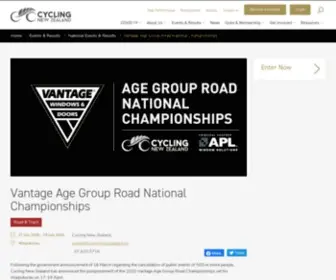 Roadnationals.nz(Vantage Age Group Road National Championships) Screenshot
