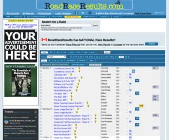 Roadraceresults.com(Road race results) Screenshot