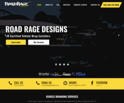 Roadragedesigns.com(Road Rage Designs) Screenshot