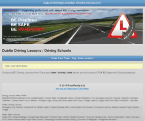 Roadready.ie(Driving Lessons Dublin) Screenshot