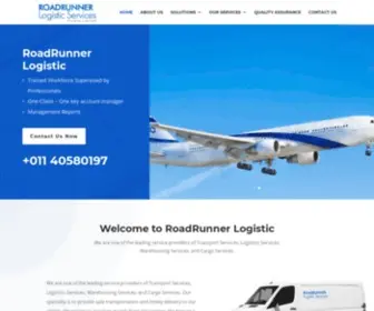 Roadrunnerlogistic.com(Logistic Services) Screenshot