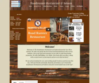 Roadrunnerrestaurantandsaloon.com(Roadrunner Restaurant and Saloon New River) Screenshot