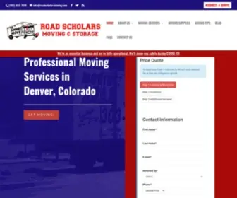 Roadscholarsmoving.com(Denver Movers) Screenshot