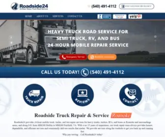 Roadside24.net(Emergency Roadside Truck Services around Roanoke County) Screenshot