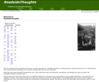 Roadsidethoughts.com(A Gazetteer for the United States and Canada) Screenshot