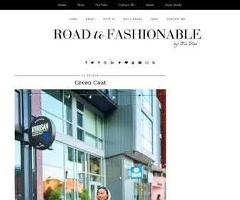 Roadtofashionable.com(Road to Fashionable) Screenshot