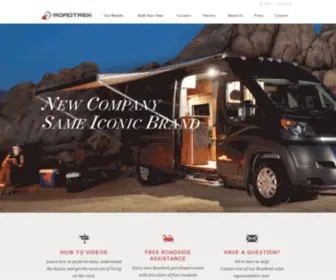 Roadtrek.com(Campervan & Class B RV Manufacturer) Screenshot