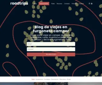 Roadtrips.es(Blog de viajes en furgoneta. Todo sobre el mundo camper) Screenshot