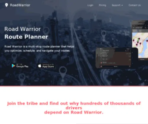 Roadwarriorllc.com(Road Warrior) Screenshot