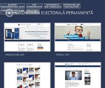 Roaep.ro(Autoritatea Electorala Permanenta) Screenshot