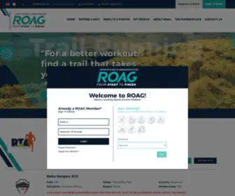 Roag.org(ROAG Sports Events Administration) Screenshot