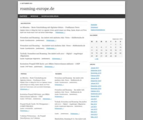 Roaming-Europe.de(Roaming Europe) Screenshot
