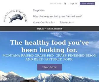 Roamingbisonranch.com(Montana Grass Finished Bison & Beef) Screenshot