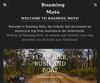 Roamingmoto.com(Roaming the planet) Screenshot