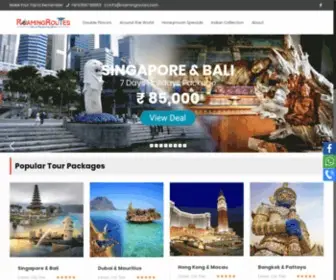 Roamingroutes.com(Tour Packages) Screenshot