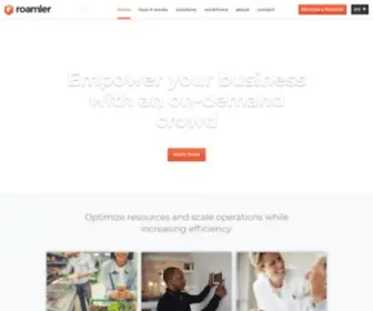 Roamler.com(For FMCG brands & retailers) Screenshot