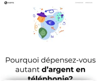 Roams.fr(Offres de forfait mobile et Internet) Screenshot