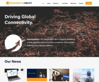 Roamsys-Next.com(Driving global connectivity) Screenshot