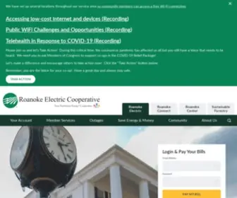 Roanokeconnect.com(Roanoke Electric Cooperative) Screenshot