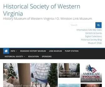 Roanokehistory.org(Historical Society of Western Virginia) Screenshot