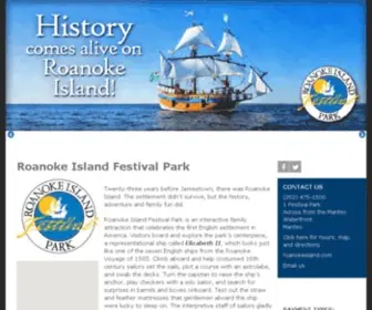 Roanokeisland.com(Roanoke Island Festival Park) Screenshot