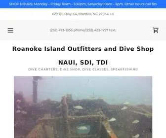 Roanokeislandoutfittersanddivecenter.com(Dive Charters) Screenshot