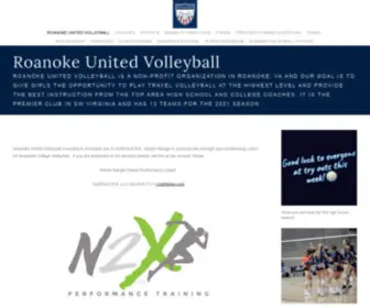 Roanokeunitedvolleyball.com(Roanoke United Volleyball) Screenshot