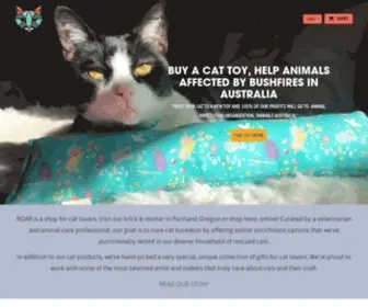 Roarcats.com(A Shop For Cat Lovers) Screenshot