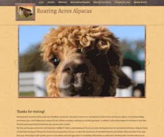 Roaringacresalpacas.com(Roaringacresalpacas) Screenshot