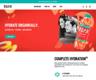 Roarorganic.com(ROAR Organic) Screenshot