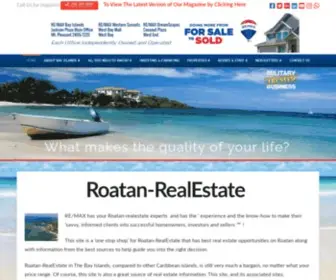 Roatan-Realestate.com(RE/MAX Utila & Roatan) Screenshot