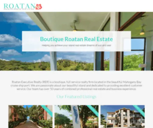 Roatanexecutiverealty.com(Roatan Real Estate) Screenshot