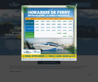 Roatanferry.com(The Galaxy Wave ferry) Screenshot