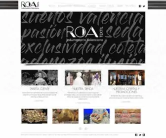 Roatextil.com(ROA textil) Screenshot