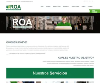 Roatransportes.com(Roa Servicio de Envios y Transportes de Mercancias en Bogota) Screenshot