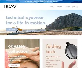 Roaveyewear.com(ROAV Eyewear) Screenshot