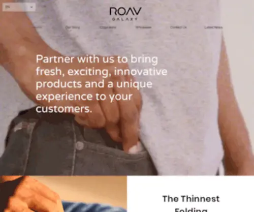 Roavuniverse.com(Thinnest Folding Eyewear) Screenshot