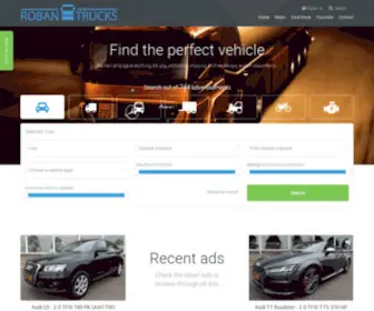 Robantrucks.com(Roban trucks) Screenshot