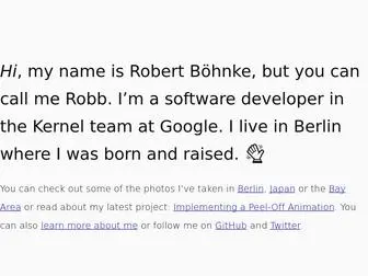 Robb.is(Robert Böhnke) Screenshot