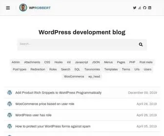 Robbertvermeulen.com(WordPress Development Blog) Screenshot