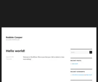 Robbiecooper.org(Robbie Cooper) Screenshot
