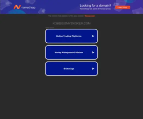 Robbieismybroker.com(山东发布“e租宝”案集资参与人信息核实登记通告) Screenshot